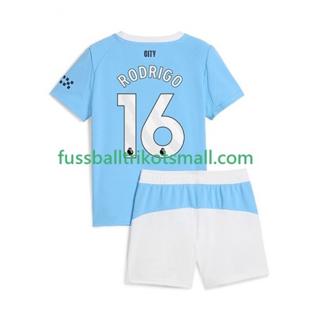 Fußballtrikots Manchester City Rodrigo Hernandez 16 Kinder 2025-2026 Kurzarm Heimtrikotsatz kaufen